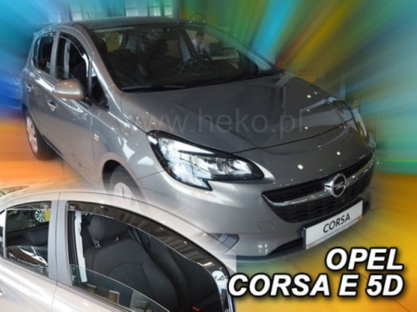 Βλησαρούλης Car Center - ΑΝΕΜΟΘΡΑΥΣΤΕΣ ΓΙΑ OPEL CORSA D 5D 09/2006-2014 /CORSA E 5D 2015+ ΣΕΤ ΑΥΤΟΚΙΝΗΤΟΥ ΑΠΟ ΕΥΚΑΜΠΤΟ ΦΙΜΕ ΠΛΑΣΤΙΚΟ HEKO - 4 ΤΕΜ.