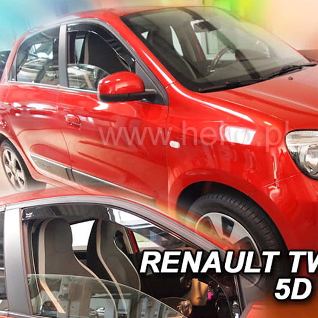 Βλησαρούλης Car Center - ΑΝΕΜΟΘΡΑΥΣΤΕΣ ΓΙΑ RENAULT TWINGO 5D 2014+ ΖΕΥΓΑΡΙ ΑΠΟ ΕΥΚΑΜΠΤΟ ΦΙΜΕ ΠΛΑΣΤΙΚΟ HEKO - 2 ΤΕΜ.