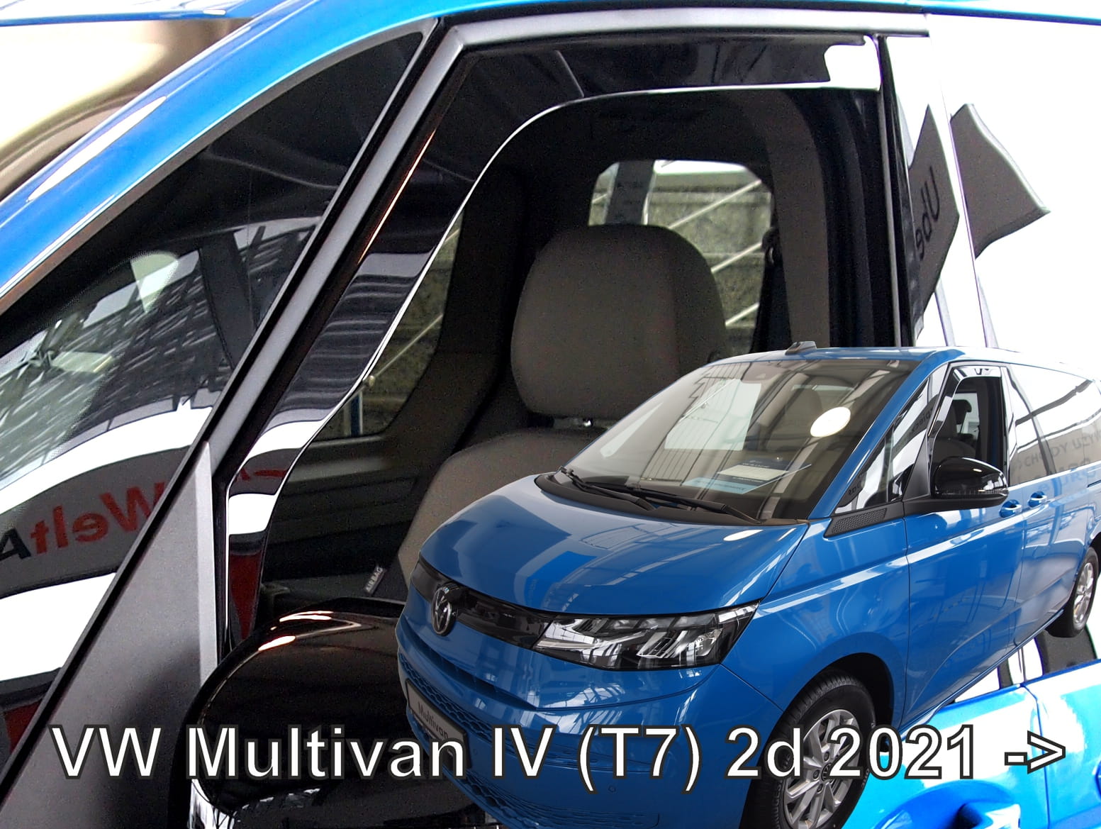 Βλησαρούλης Car Center - ΑΝΕΜΟΘΡΑΥΣΤΕΣ ΓΙΑ VW MULTIVAN T7 2D 2021+ ΖΕΥΓΑΡΙ ΑΠΟ ΕΥΚΑΜΠΤΟ ΦΙΜΕ ΠΛΑΣΤΙΚΟ HEKO - 2 ΤΕΜ.