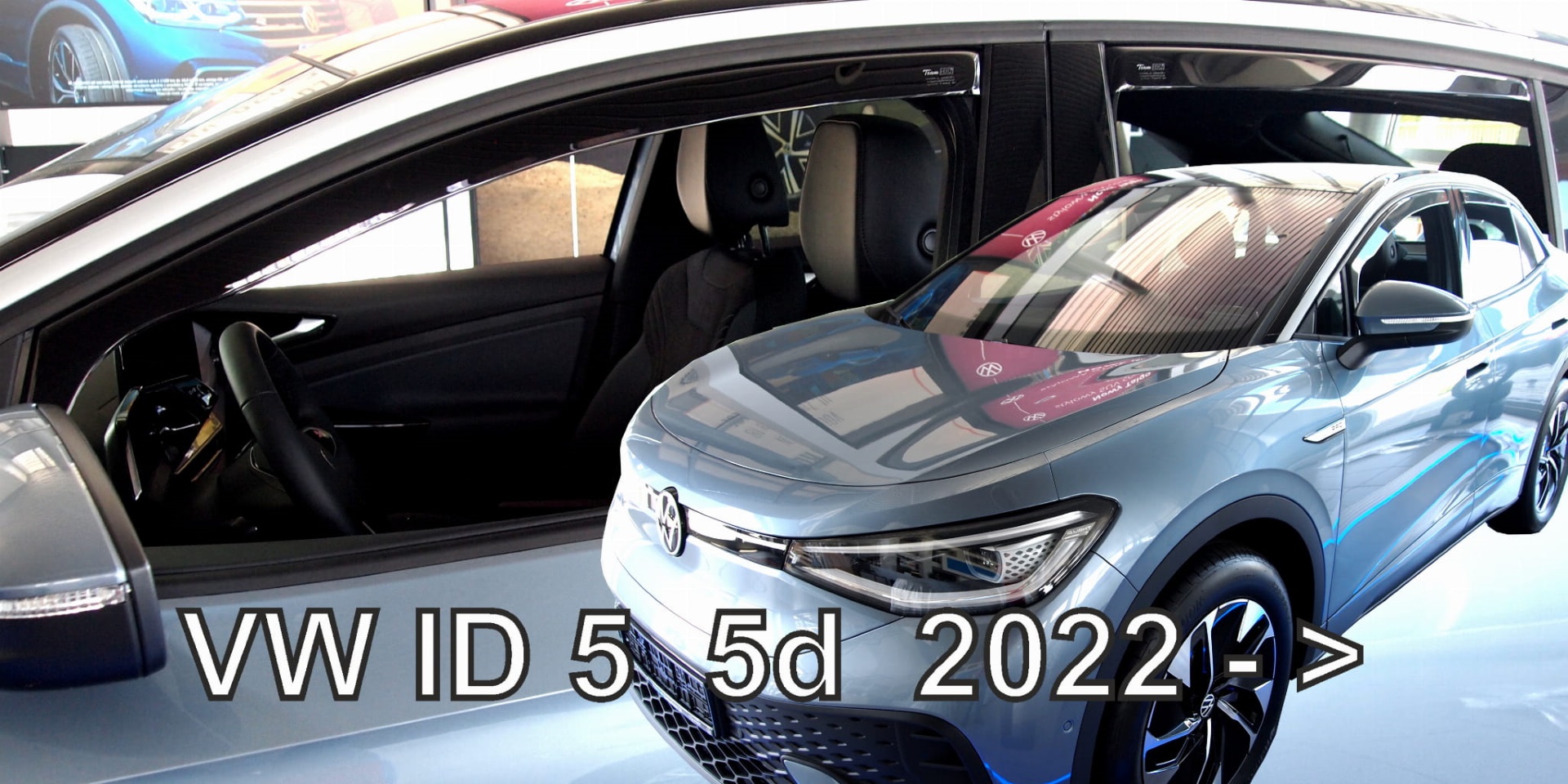 Βλησαρούλης Car Center - ΑΝΕΜΟΘΡΑΥΣΤΕΣ ΓΙΑ VW ID.5 5D 2022+  ΣΕΤ ΑΥΤΟΚΙΝΗΤΟΥ ΑΠΟ ΕΥΚΑΜΠΤΟ ΦΙΜΕ ΠΛΑΣΤΙΚΟ HEKO - 4 ΤΕΜ.