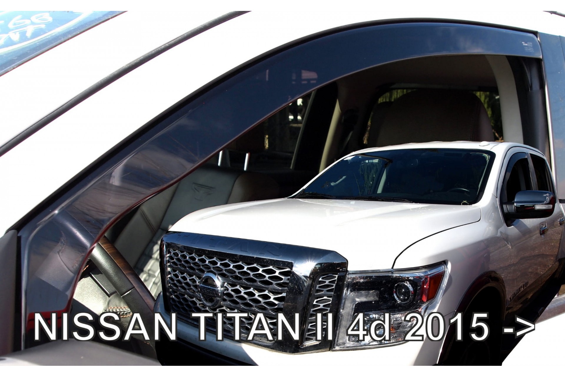 Βλησαρούλης Car Center - ΑΝΕΜΟΘΡΑΥΣΤΕΣ ΓΙΑ NISSAN TITAN 4D 2015+ ΖΕΥΓΑΡΙ ΑΠΟ ΕΥΚΑΜΠΤΟ ΦΙΜΕ ΠΛΑΣΤΙΚΟ HEKO - 2 ΤΕΜ.