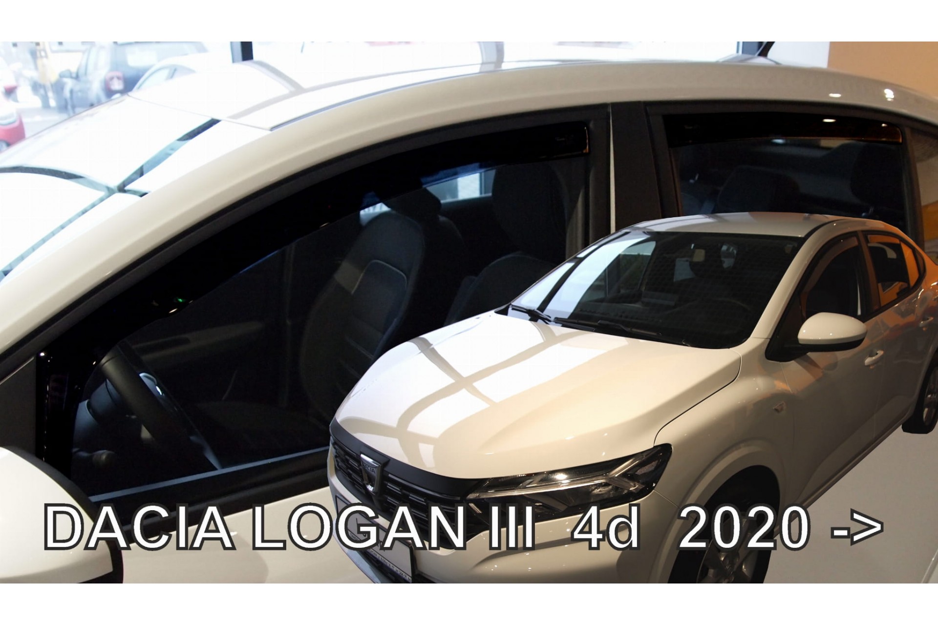 Βλησαρούλης Car Center - ΑΝΕΜΟΘΡΑΥΣΤΕΣ ΓΙΑ DACIA LOGAN 4D SEDAN 2020+  ΣΕΤ ΑΥΤΟΚΙΝΗΤΟΥ ΑΠΟ ΕΥΚΑΜΠΤΟ ΦΙΜΕ ΠΛΑΣΤΙΚΟ HEKO - 4 ΤΕΜ.