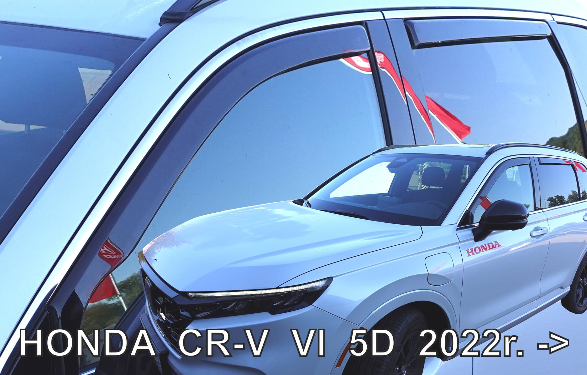 Βλησαρούλης Car Center - ΑΝΕΜΟΘΡΑΥΣΤΕΣ ΓΙΑ HONDA CR-V 5D 2022+  ΣΕΤ ΑΥΤΟΚΙΝΗΤΟΥ ΑΠΟ ΕΥΚΑΜΠΤΟ ΦΙΜΕ ΠΛΑΣΤΙΚΟ HEKO - 4 ΤΕΜ.