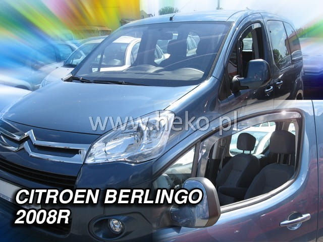 Βλησαρούλης Car Center - ΑΝΕΜΟΘΡΑΥΣΤΕΣ ΓΙΑ CITROEN BERLINGO/ PEUGEOT PARTNER 2008-2018 ΖΕΥΓΑΡΙ ΑΠΟ ΕΥΚΑΜΠΤΟ ΦΙΜΕ ΠΛΑΣΤΙΚΟ HEKO - 2 ΤΕΜ.