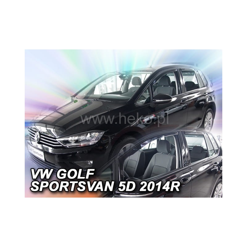 Βλησαρούλης Car Center - ΑΝΕΜΟΘΡΑΥΣΤΕΣ ΓΙΑ VW GOLF SPORTSVAN 5D 2014+ ΣΕΤ ΑΥΤΟΚΙΝΗΤΟΥ ΑΠΟ ΕΥΚΑΜΠΤΟ ΦΙΜΕ ΠΛΑΣΤΙΚΟ HEKO - 4 ΤΕΜ.