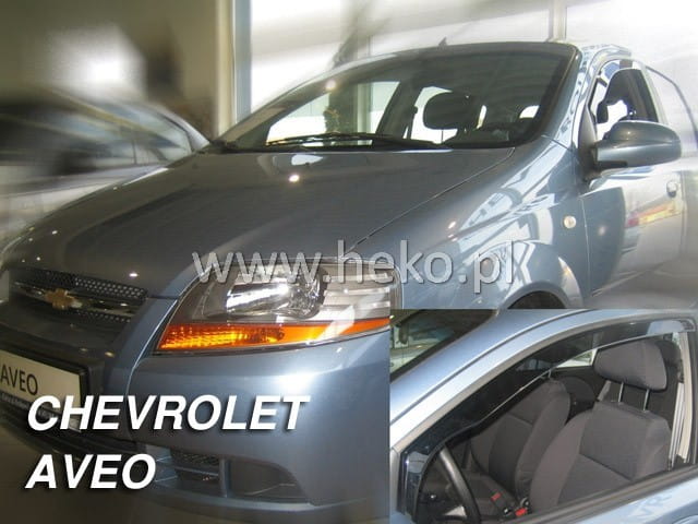 Βλησαρούλης Car Center - ΑΝΕΜΟΘΡΑΥΣΤΕΣ ΓΙΑ CHEVROLET AVEO CLASSIC 5D 2004-2011 / KALOS 5D 2004-2008 HTB ΖΕΥΓΑΡΙ ΑΠΟ ΕΥΚΑΜΠΤΟ ΦΙΜΕ ΠΛΑΣΤΙΚΟ HEKO - 2 ΤΕΜ.