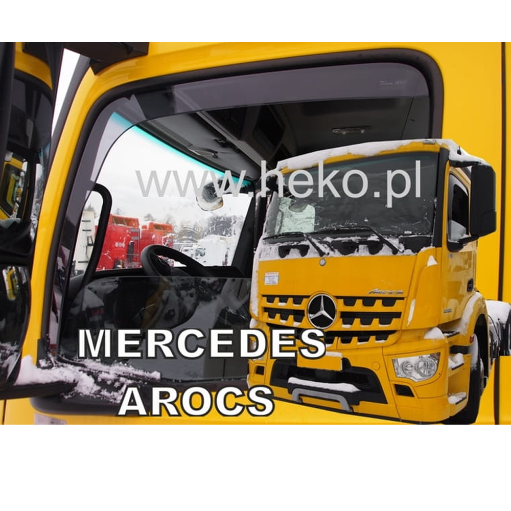 Βλησαρούλης Car Center - ΑΝΕΜΟΘΡΑΥΣΤΕΣ ΓΙΑ MERCEDES ACTROS MP4 2012+ / ANTOS 2012+ ΖΕΥΓΑΡΙ ΑΠΟ ΕΥΚΑΜΠΤΟ ΦΙΜΕ ΠΛΑΣΤΙΚΟ HEKO - 2 ΤΕΜ