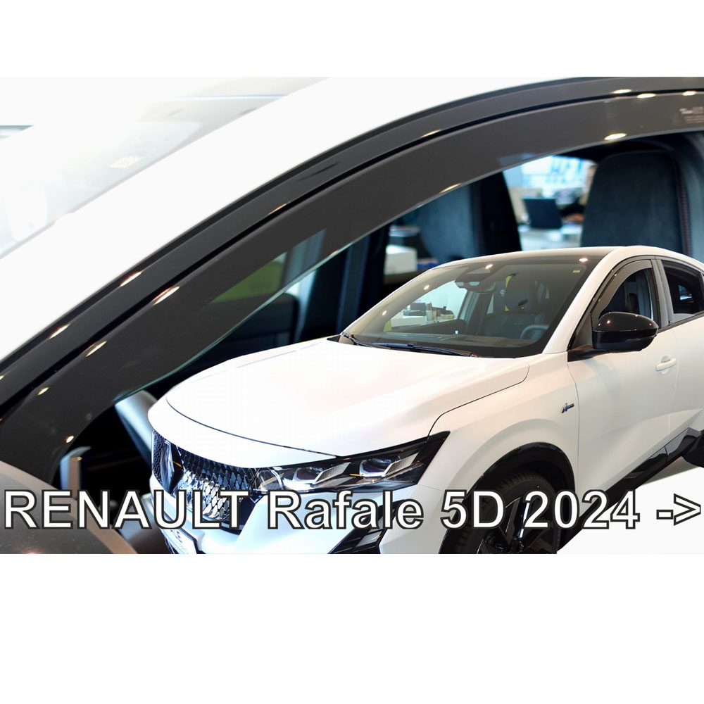 Βλησαρούλης Car Center - ΑΝΕΜΟΘΡΑΥΣΤΕΣ ΓΙΑ RENAULT RAFALE 5D 2024+ ΖΕΥΓΑΡΙ ΑΠΟ ΕΥΚΑΜΠΤΟ ΦΙΜΕ ΠΛΑΣΤΙΚΟ HEKO - 2 ΤΕΜ
