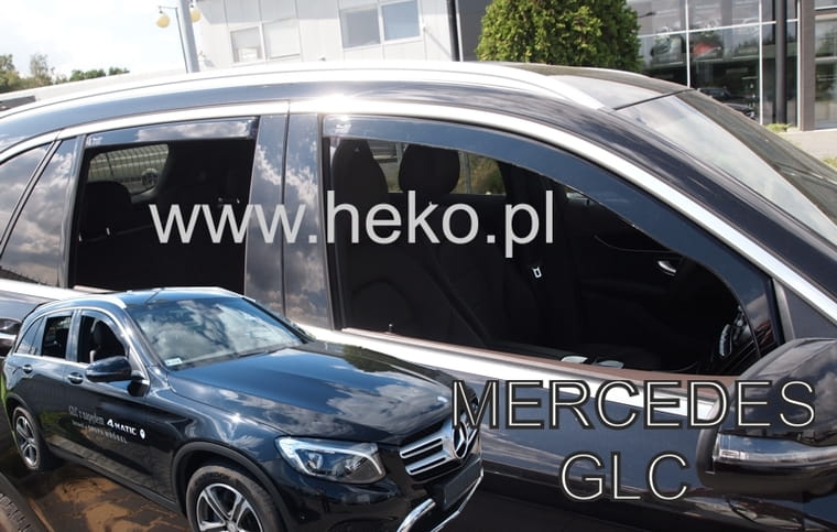 Βλησαρούλης Car Center - ΑΝΕΜΟΘΡΑΥΣΤΕΣ ΓΙΑ MERCEDES GLC X253 5D 2016+   ΣΕΤ ΑΥΤΟΚΙΝΗΤΟΥ ΑΠΟ ΕΥΚΑΜΠΤΟ ΦΙΜΕ ΠΛΑΣΤΙΚΟ HEKO - 4 ΤΕΜ.