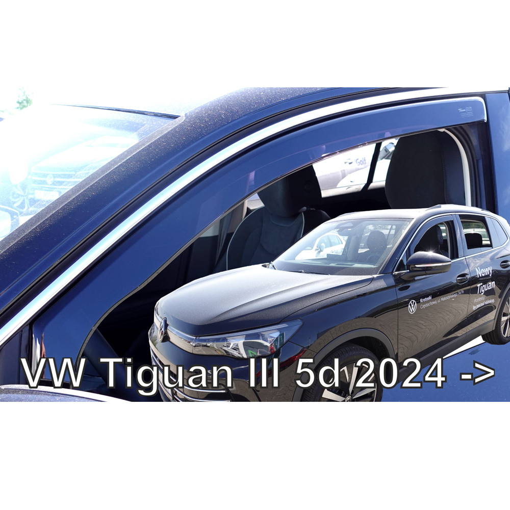 Βλησαρούλης Car Center - ΑΝΕΜΟΘΡΑΥΣΤΕΣ ΓΙΑ VW TIGUAN 5D 2024+ ΖΕΥΓΑΡΙ ΑΠΟ ΕΥΚΑΜΠΤΟ ΦΙΜΕ ΠΛΑΣΤΙΚΟ HEKO - 2 ΤΕΜ.