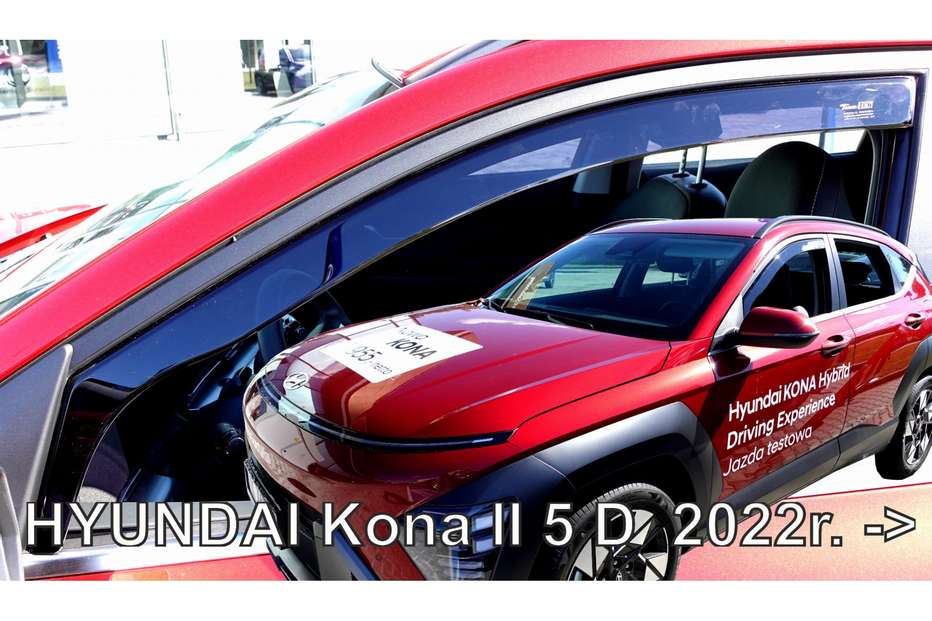 Βλησαρούλης Car Center - ΑΝΕΜΟΘΡΑΥΣΤΕΣ ΓΙΑ HYUNDAI KONA 5D 04/2023+ ΖΕΥΓΑΡΙ ΑΠΟ ΕΥΚΑΜΠΤΟ ΦΙΜΕ ΠΛΑΣΤΙΚΟ HEKO - 2 ΤΕΜ.