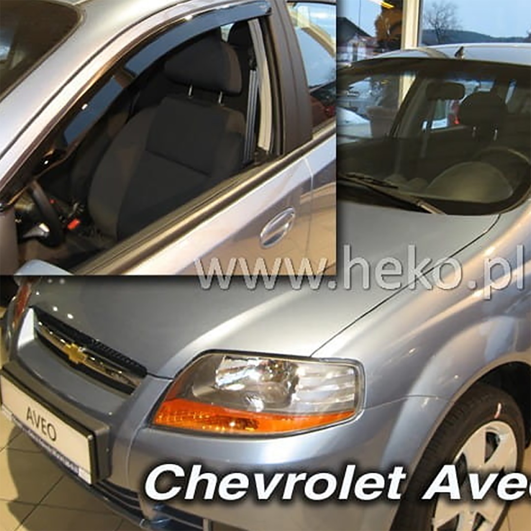 Βλησαρούλης Car Center - ΑΝΕΜΟΘΡΑΥΣΤΕΣ ΓΙΑ CHEVROLET AVEO CLASSIC 4D SEDAN 2004-2006 / 5D HTB 2004-2010 ΖΕΥΓΑΡΙ ΕΞΩΤΕΡΙΚΟΙ ΑΠΟ ΕΥΚΑΜΠΤΟ ΦΙΜΕ ΠΛΑΣΤΙΚΟ HEKO - 2 ΤΕΜ.