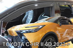 Βλησαρούλης Car Center - ΑΝΕΜΟΘΡΑΥΣΤΕΣ ΓΙΑ TOYOTA C-HR 5D 2023+ ΖΕΥΓΑΡΙ ΑΠΟ ΕΥΚΑΜΠΤΟ ΦΙΜΕ ΠΛΑΣΤΙΚΟ HEKO - 2 ΤΕΜ