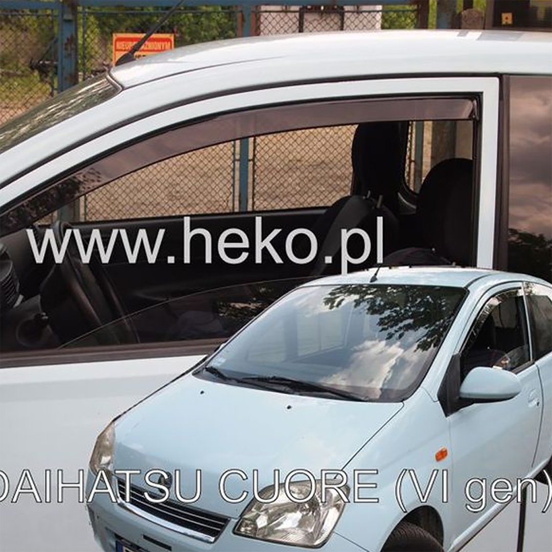 Βλησαρούλης Car Center - ΑΝΕΜΟΘΡΑΥΣΤΕΣ ΓΙΑ DAIHATSU CUORE 6 3D L251 2003-2007 ΖΕΥΓΑΡΙ ΑΠΟ ΕΥΚΑΜΠΤΟ ΦΙΜΕ ΠΛΑΣΤΙΚΟ HEKO - 2 ΤΕΜ.