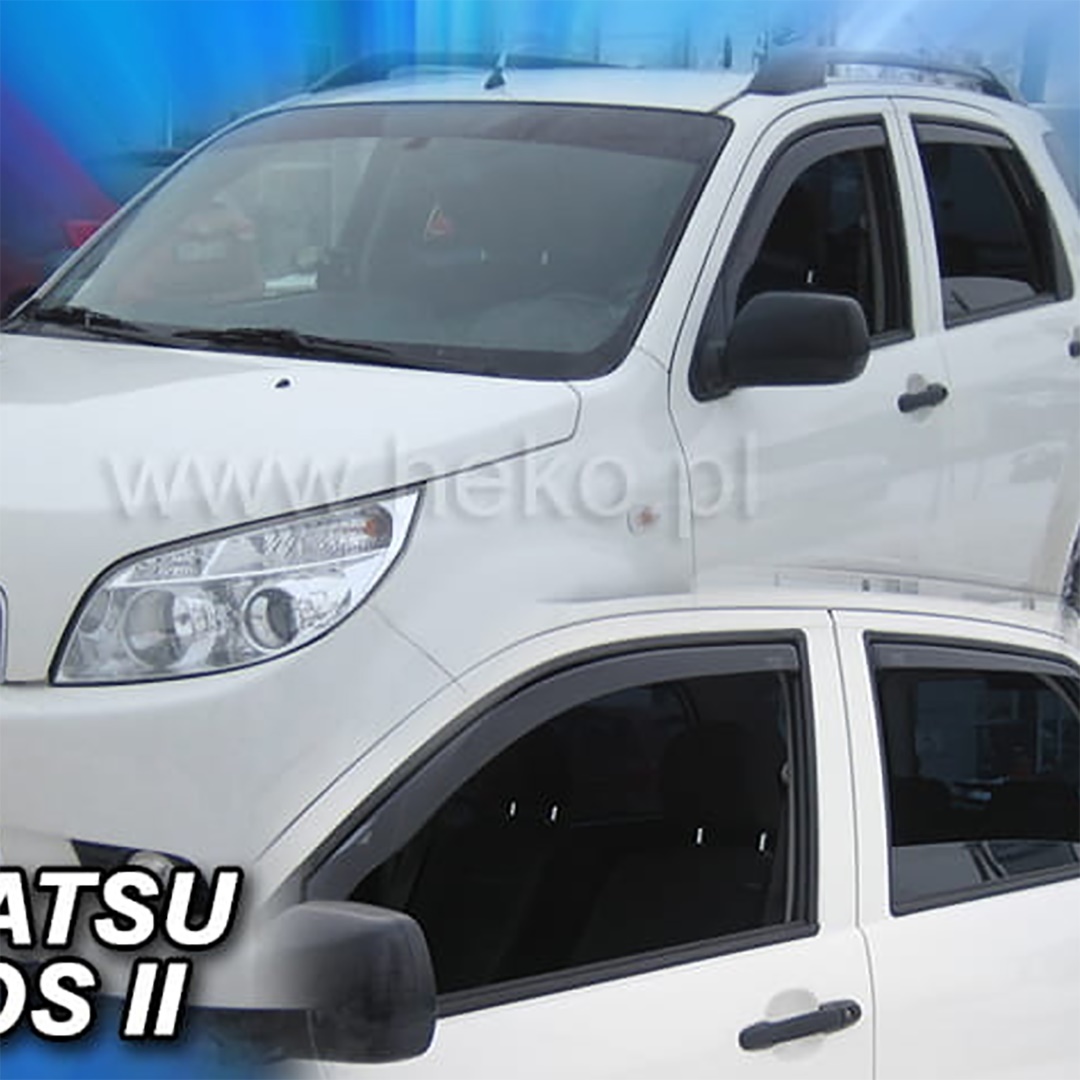 Βλησαρούλης Car Center - ΑΝΕΜΟΘΡΑΥΣΤΕΣ ΓΙΑ DAIHATSU TERIOS 2 5D 2006-2013 ΖΕΥΓΑΡΙ ΑΠΟ ΕΥΚΑΜΠΤΟ ΦΙΜΕ ΠΛΑΣΤΙΚΟ HEKO - 2 ΤΕΜ.