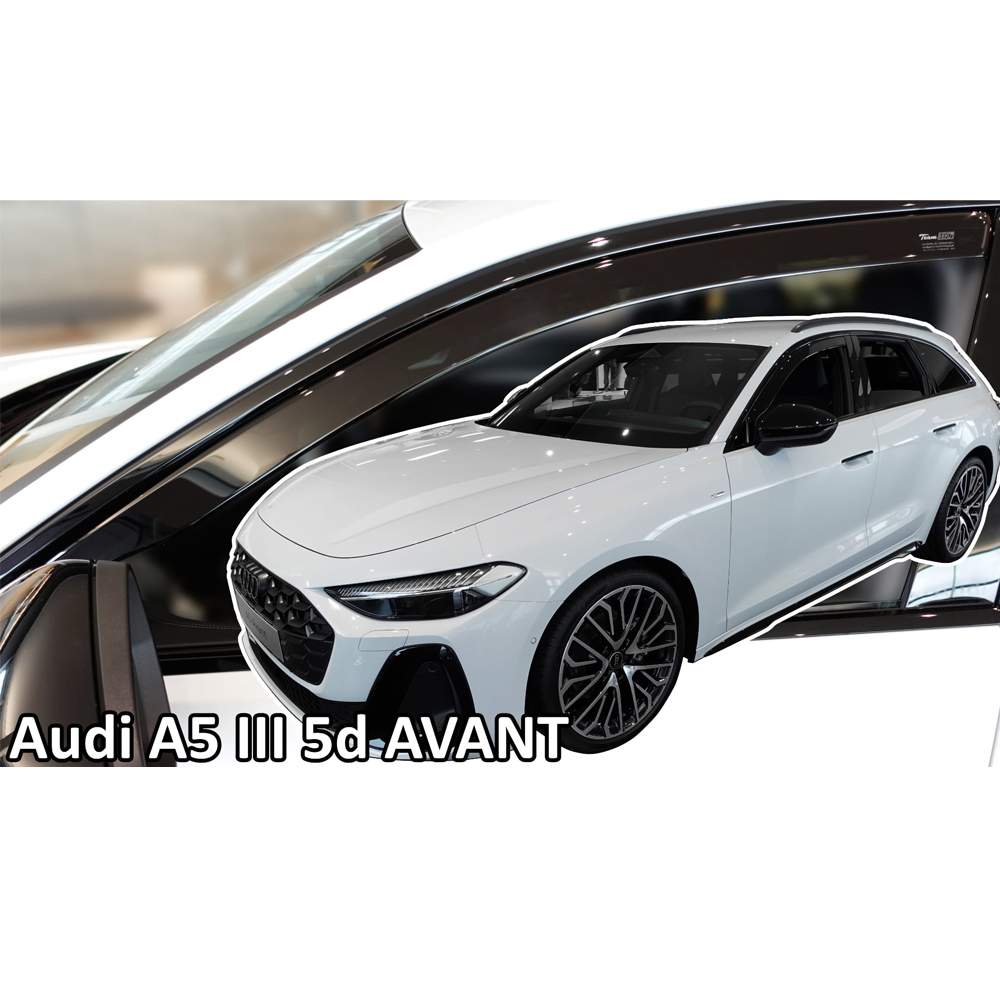 Βλησαρούλης Car Center - ΑΝΕΜΟΘΡΑΥΣΤΕΣ ΓΙΑ AUDI A5 B10 5D 2024+ ΖΕΥΓΑΡΙ ΑΠΟ ΕΥΚΑΜΠΤΟ ΦΙΜΕ ΠΛΑΣΤΙΚΟ HEKO - 2 ΤΕΜ