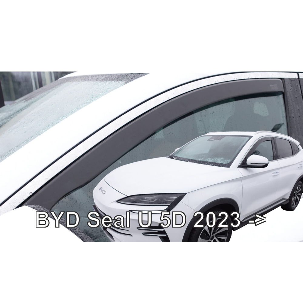 Βλησαρούλης Car Center - ΑΝΕΜΟΘΡΑΥΣΤΕΣ ΓΙΑ BYD SEAL U 5D 2023+ ΖΕΥΓΑΡΙ ΑΠΟ ΕΥΚΑΜΠΤΟ ΦΙΜΕ ΠΛΑΣΤΙΚΟ HEKO - 2 ΤΕΜ.