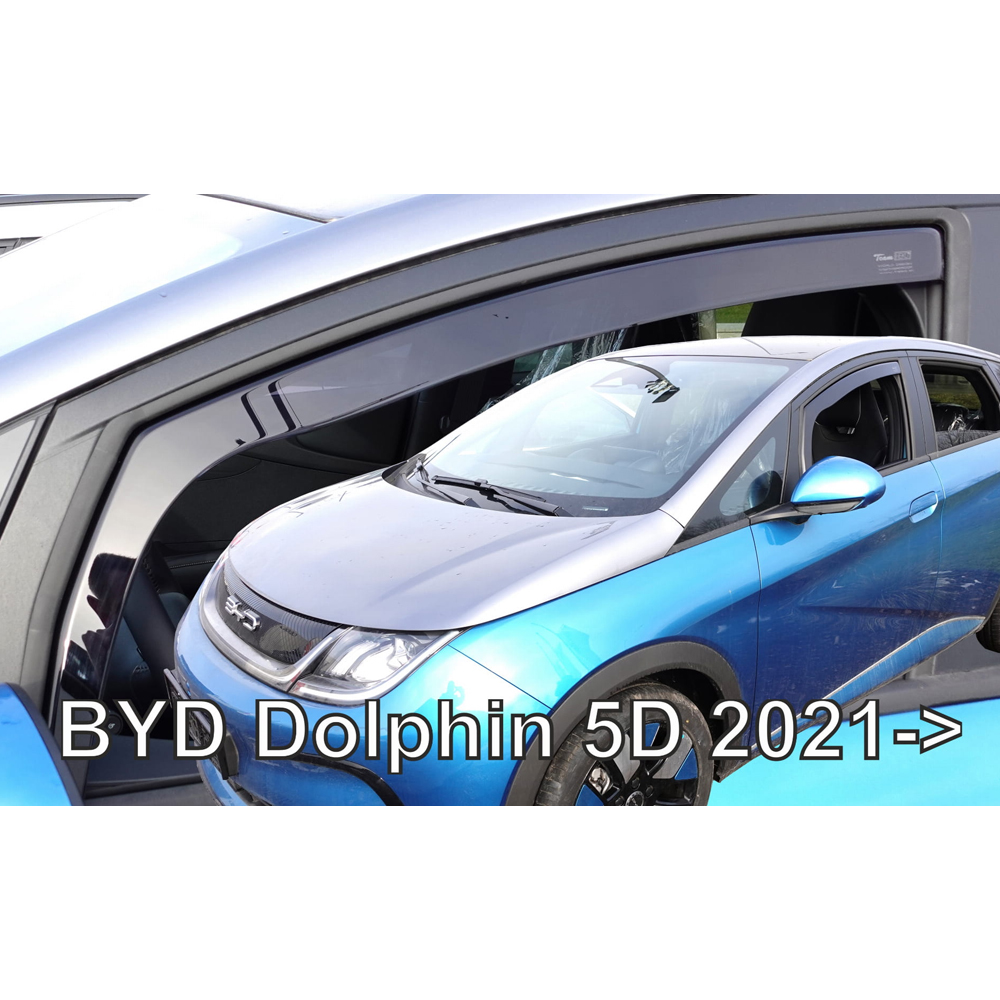 Βλησαρούλης Car Center - ΑΝΕΜΟΘΡΑΥΣΤΕΣ ΓΙΑ BYD DOLPHIN 5D 2021+ ΖΕΥΓΑΡΙ ΑΠΟ ΕΥΚΑΜΠΤΟ ΦΙΜΕ ΠΛΑΣΤΙΚΟ HEKO - 2 ΤΕΜ.