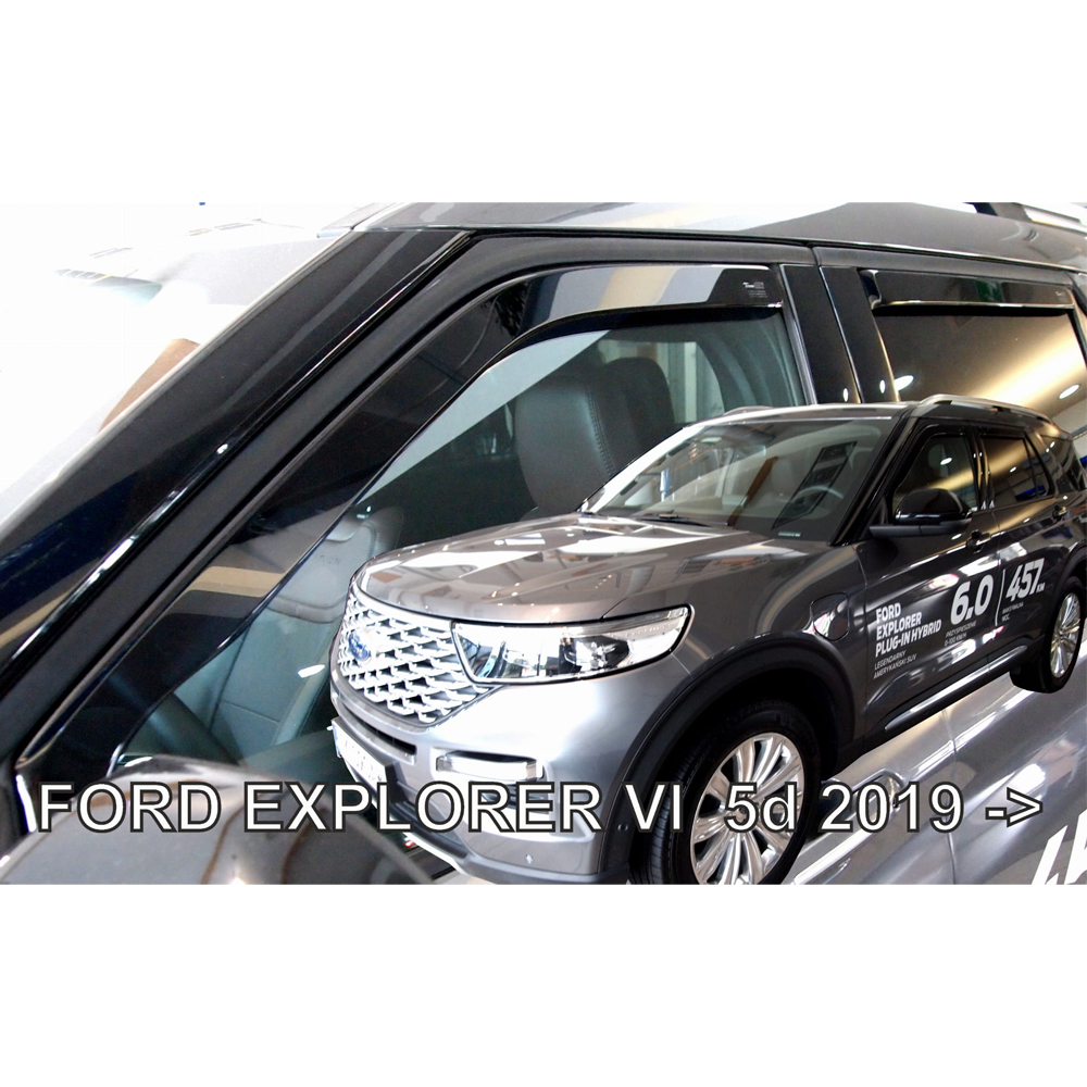 Βλησαρούλης Car Center - ΑΝΕΜΟΘΡΑΥΣΤΕΣ ΓΙΑ FORD EXPLORER EV 5D (ΗΛΕΚΤΡΙΚΟ) 2023+ ΖΕΥΓΑΡΙ ΑΠΟ ΕΥΚΑΜΠΤΟ ΦΙΜΕ ΠΛΑΣΤΙΚΟ HEKO - 2 ΤΕΜ.