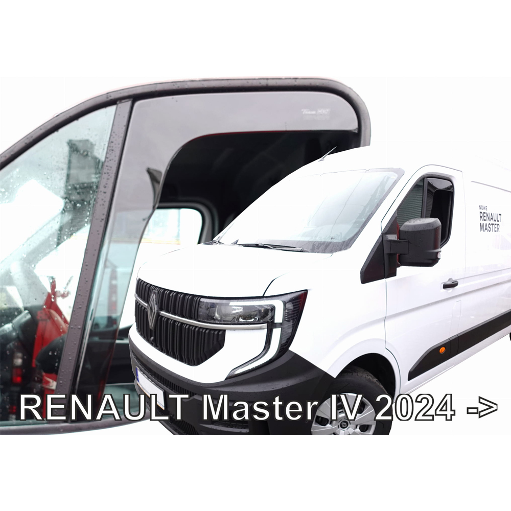 Βλησαρούλης Car Center - ΑΝΕΜΟΘΡΑΥΣΤΕΣ ΓΙΑ RENAULT MASTER IV 5D 2024+ ΖΕΥΓΑΡΙ ΑΠΟ ΕΥΚΑΜΠΤΟ ΦΙΜΕ ΠΛΑΣΤΙΚΟ HEKO - 2 ΤΕΜ.