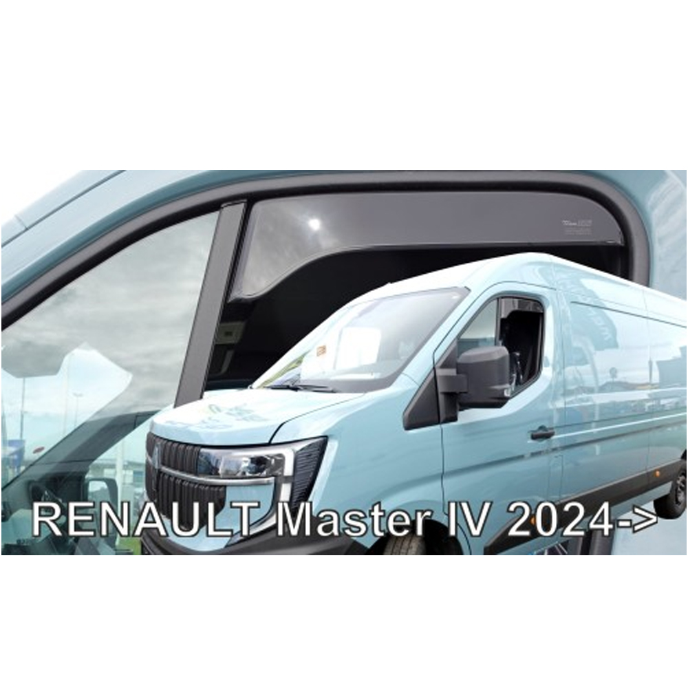 Βλησαρούλης Car Center - ΑΝΕΜΟΘΡΑΥΣΤΕΣ ΓΙΑ RENAULT MASTER IV ΚΟΝΤΟ 2024+ ΖΕΥΓΑΡΙ ΑΠΟ ΕΥΚΑΜΠΤΟ ΦΙΜΕ ΠΛΑΣΤΙΚΟ HEKO - 2 ΤΕΜ.