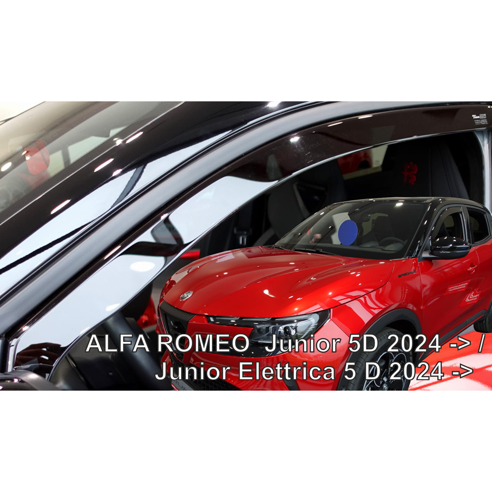 Βλησαρούλης Car Center - ΣΕΤ ΑΝΕΜΟΘΡΑΥΣΤΕΣ ΓΙΑ ALFA ROMEO JUNIOR 5D 2024+ SET ΑΠΟ ΕΥΚΑΜΠΤΟ ΦΙΜΕ ΠΛΑΣΤΙΚΟ HEKO - 4 ΤΕΜ.