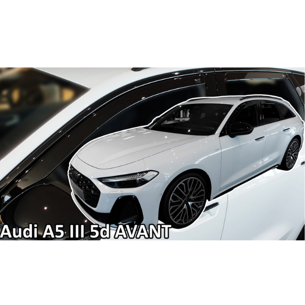 Βλησαρούλης Car Center - ΑΝΕΜΟΘΡΑΥΣΤΕΣ ΓΙΑ AUDI A5 3 (B10) 5D 2024+ ΣΕΤ ΑΥΤΟΚΙΝΗΤΟΥ ΑΠΟ ΕΥΚΑΜΠΤΟ ΦΙΜΕ ΠΛΑΣΤΙΚΟ HEKO - 4 ΤΕΜ.