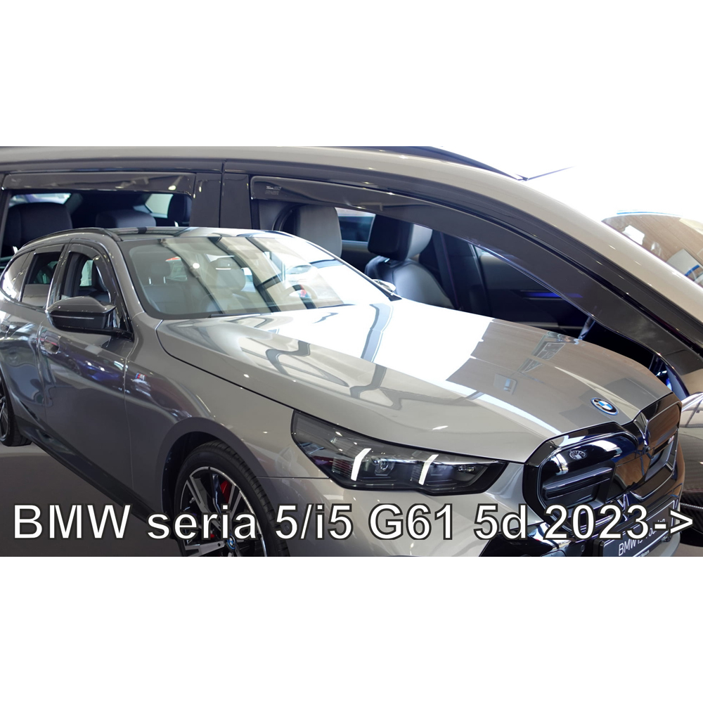 Βλησαρούλης Car Center - ΑΝΕΜΟΘΡΑΥΣΤΕΣ ΓΙΑ BMW ΣΕΙΡΑ 5 / I5 G61 5D TOURING 2023+ ΣΕΤ ΑΥΤΟΚΙΝΗΤΟΥ ΑΠΟ ΕΥΚΑΜΠΤΟ ΦΙΜΕ ΠΛΑΣΤΙΚΟ HEKO - 4 ΤΕΜ.