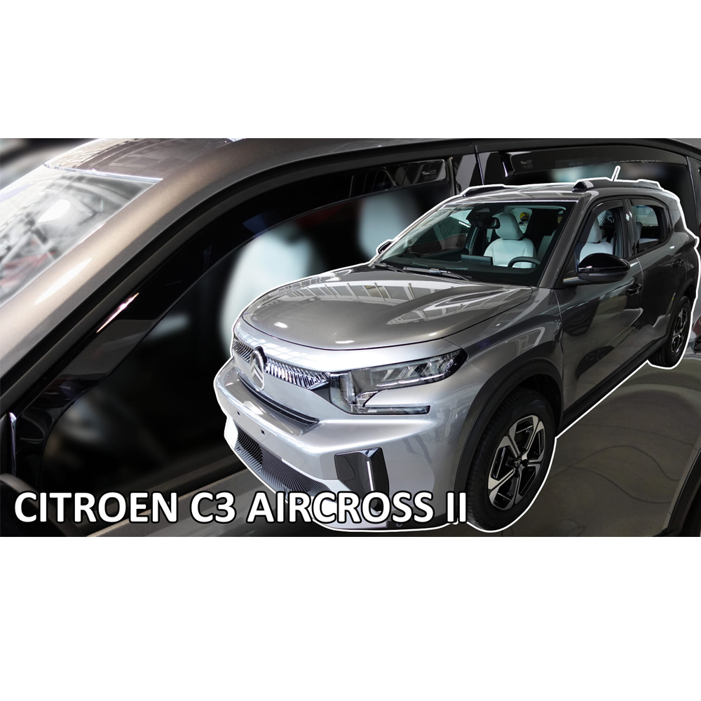 Βλησαρούλης Car Center - ΑΝΕΜΟΘΡΑΥΣΤΕΣ ΓΙΑ CITROEN C3 AIRCROSS / e-C3 AIRCROSS 5D 2024+ ΣΕΤ ΑΥΤΟΚΙΝΗΤΟΥ ΑΠΟ ΕΥΚΑΜΠΤΟ ΦΙΜΕ ΠΛΑΣΤΙΚΟ HEKO - 4 ΤΕΜ.