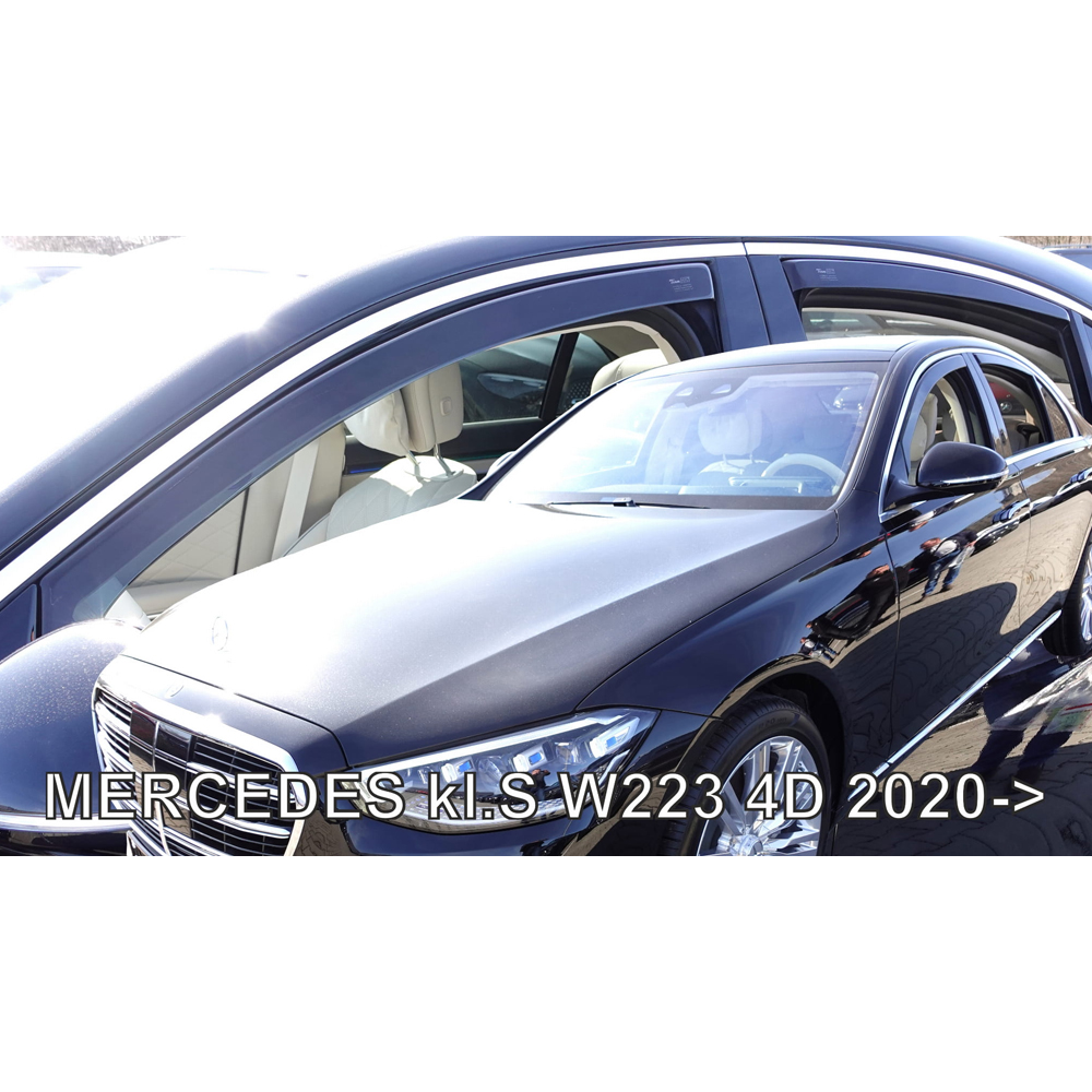 Βλησαρούλης Car Center - ΑΝΕΜΟΘΡΑΥΣΤΕΣ ΓΙΑ MERCEDES S-KLAS W223 4D 2020+ ΣΕΤ ΑΥΤΟΚΙΝΗΤΟΥ ΑΠΟ ΕΥΚΑΜΠΤΟ ΦΙΜΕ ΠΛΑΣΤΙΚΟ HEKO - 4 ΤΕΜ.