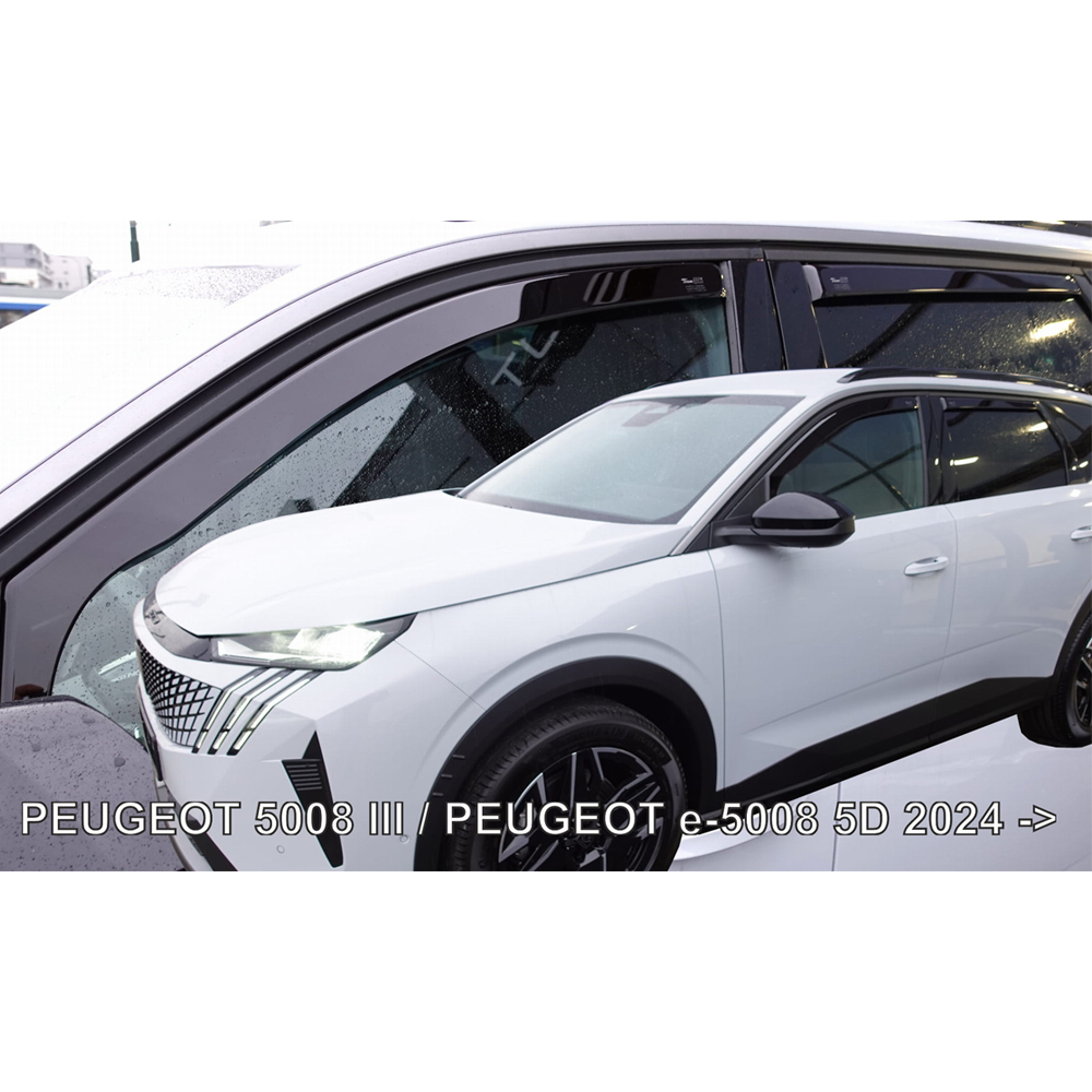 Βλησαρούλης Car Center - ΑΝΕΜΟΘΡΑΥΣΤΕΣ ΓΙΑ PEUGEOT 5008 III 5D 2024+ / E-5008 III 5D 2024+ ΣΕΤ ΑΥΤΟΚΙΝΗΤΟΥ ΑΠΟ ΕΥΚΑΜΠΤΟ ΦΙΜΕ ΠΛΑΣΤΙΚΟ HEKO - 4 ΤΕΜ.