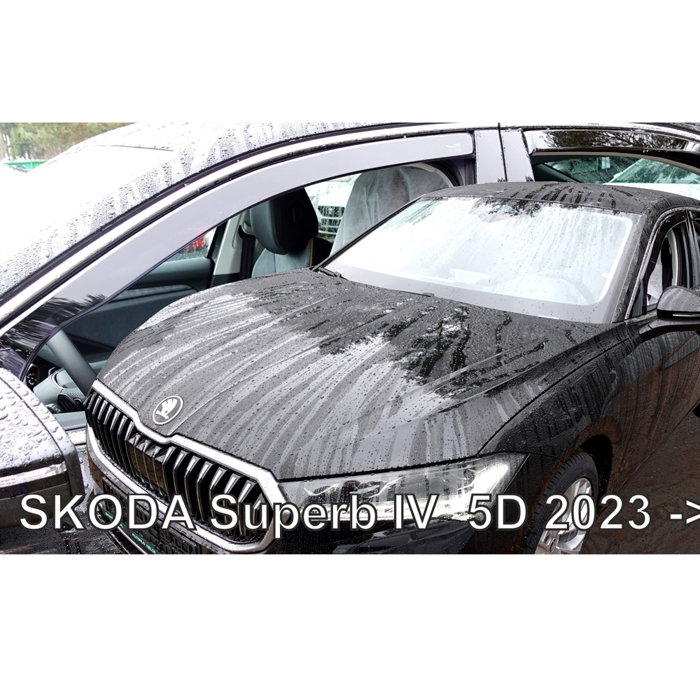 Βλησαρούλης Car Center - ΑΝΕΜΟΘΡΑΥΣΤΕΣ ΓΙΑ SKODA SUPERB IV 5D LIFTBACK 2023+ ΣΕΤ ΑΥΤΟΚΙΝΗΤΟΥ ΑΠΟ ΕΥΚΑΜΠΤΟ ΦΙΜΕ ΠΛΑΣΤΙΚΟ HEKO - 4 ΤΕΜ.