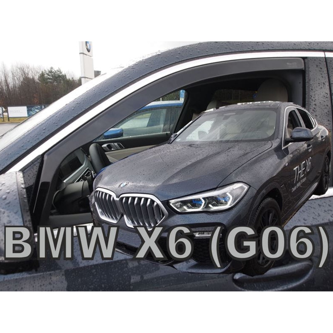 Βλησαρούλης Car Center - ΑΝΕΜΟΘΡΑΥΣΤΕΣ ΓΙΑ BMW X6 G06 5D 2019-2021 ΖΕΥΓΑΡΙ ΑΠΟ ΕΥΚΑΜΠΤΟ ΦΙΜΕ ΠΛΑΣΤΙΚΟ HEKO - 2 ΤΕΜ.