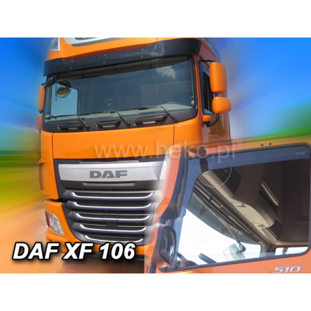 Βλησαρούλης Car Center - ΑΝΕΜΟΘΡΑΥΣΤΕΣ ΓΙΑ DAF XF 106 2013-2021 ΖΕΥΓΑΡΙ ΑΠΟ ΕΥΚΑΜΠΤΟ ΦΙΜΕ ΠΛΑΣΤΙΚΟ HEKO - 2 ΤΕΜ.