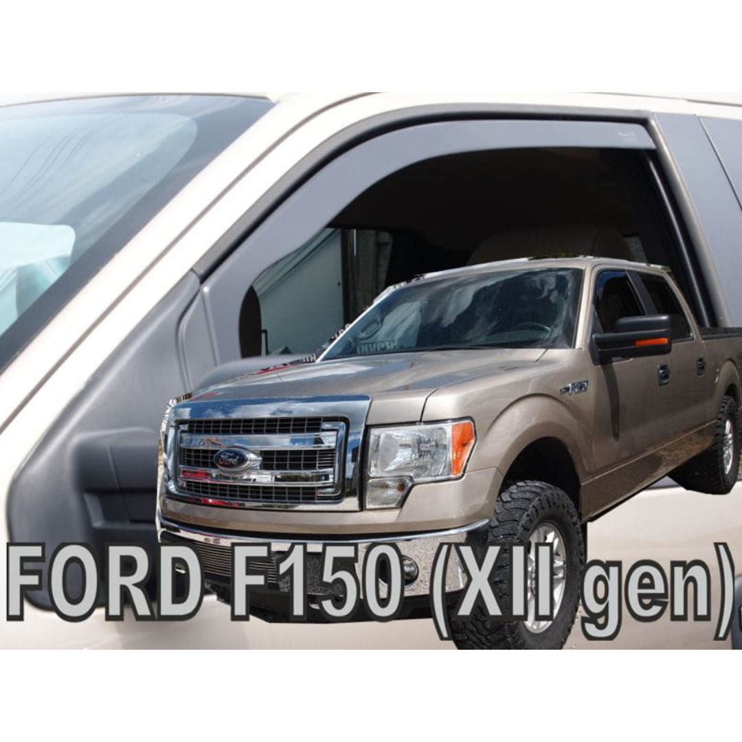 Βλησαρούλης Car Center - ΑΝΕΜΟΘΡΑΥΣΤΕΣ ΓΙΑ FORD F-150 XLT 4D 2008-2014 ΖΕΥΓΑΡΙ ΑΠΟ ΕΥΚΑΜΠΤΟ ΦΙΜΕ ΠΛΑΣΤΙΚΟ HEKO - 2 ΤΕΜ.