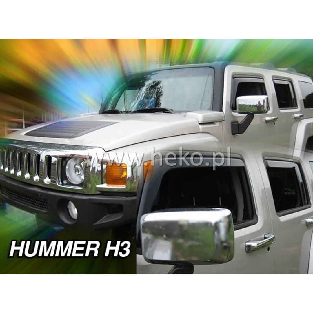 Βλησαρούλης Car Center - ΑΝΕΜΟΘΡΑΥΣΤΕΣ ΓΙΑ HUMMER H3 2006-2010 5D ΖΕΥΓΑΡΙ ΑΥΤΟΚΙΝΗΤΟΥ ΑΠΟ ΕΥΚΑΜΠΤΟ ΦΙΜΕ ΠΛΑΣΤΙΚΟ HEKO - 2 ΤΕΜ.