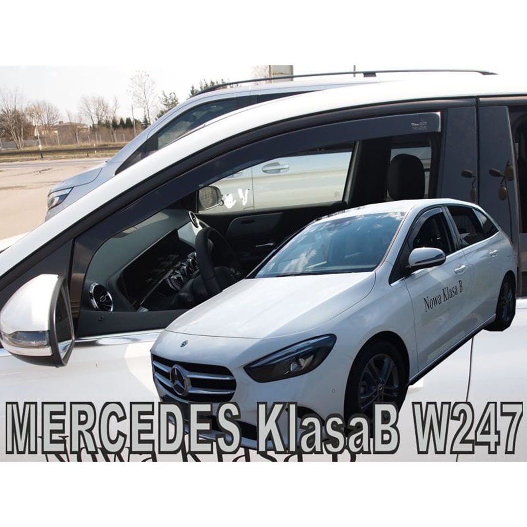 Βλησαρούλης Car Center - ΑΝΕΜΟΘΡΑΥΣΤΕΣ ΓΙΑ MERCEDES B-KLAS W247 5D 2019+ ΖΕΥΓΑΡΙ ΑΠΟ ΕΥΚΑΜΠΤΟ ΦΙΜΕ ΠΛΑΣΤΙΚΟ HEKO - 2 ΤΕΜ.