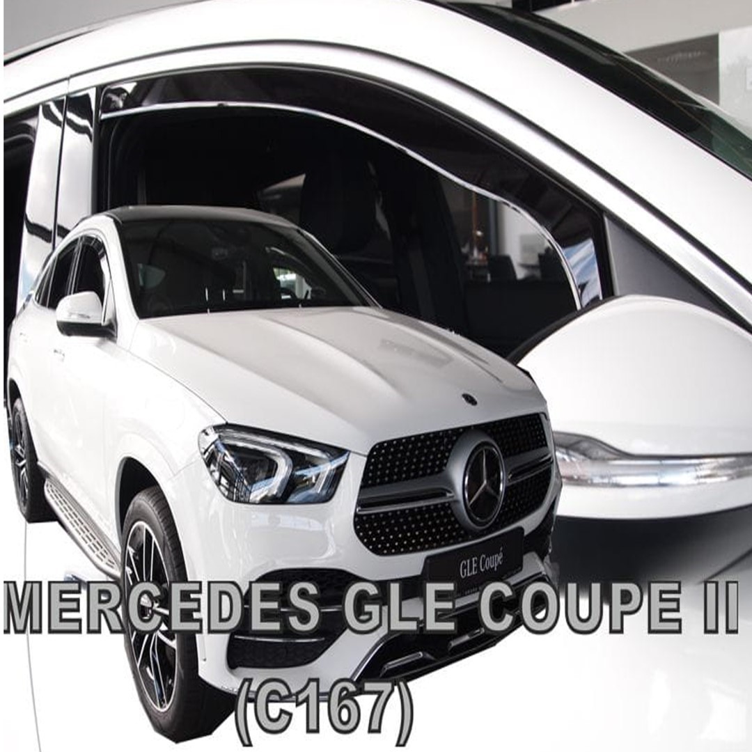 Βλησαρούλης Car Center - ΑΝΕΜΟΘΡΑΥΣΤΕΣ ΓΙΑ MERCEDES GLE COUPE C167 5D 2019+ - ΖΕΥΓΡΙ ΖΕΥΓΑΡΙ ΑΠΟ ΕΥΚΑΜΠΤΟ ΦΙΜΕ ΠΛΑΣΤΙΚΟ HEKO - 2 ΤΕΜ.