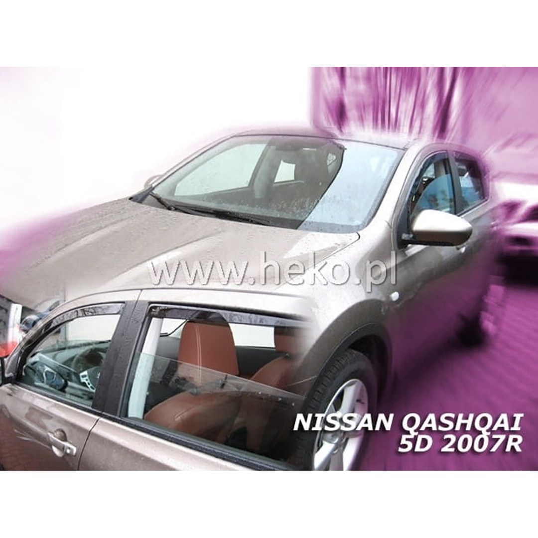 Βλησαρούλης Car Center - ΑΝΕΜΟΘΡΑΥΣΤΕΣ ΓΙΑ NISSAN QASHQAI I J10 5D 02/2007-2013 / QASHQAI +2 5D 11/2008-2013 ΖΕΥΓΑΡΙ ΑΠΟ ΕΥΚΑΜΠΤΟ ΦΙΜΕ ΠΛΑΣΤΙΚΟ HEKO - 2 ΤΕΜ.
