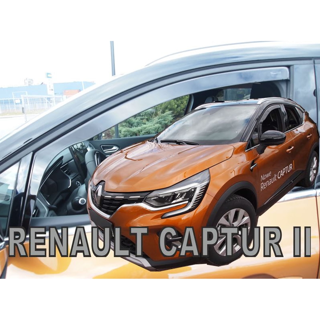 Βλησαρούλης Car Center - ΑΝΕΜΟΘΡΑΥΣΤΕΣ ΓΙΑ RENAULT CAPTUR 5D 2019+ ΖΕΥΓΑΡΙ ΑΠΟ ΕΥΚΑΜΠΤΟ ΦΙΜΕ ΠΛΑΣΤΙΚΟ HEKO - 2 ΤΕΜ.