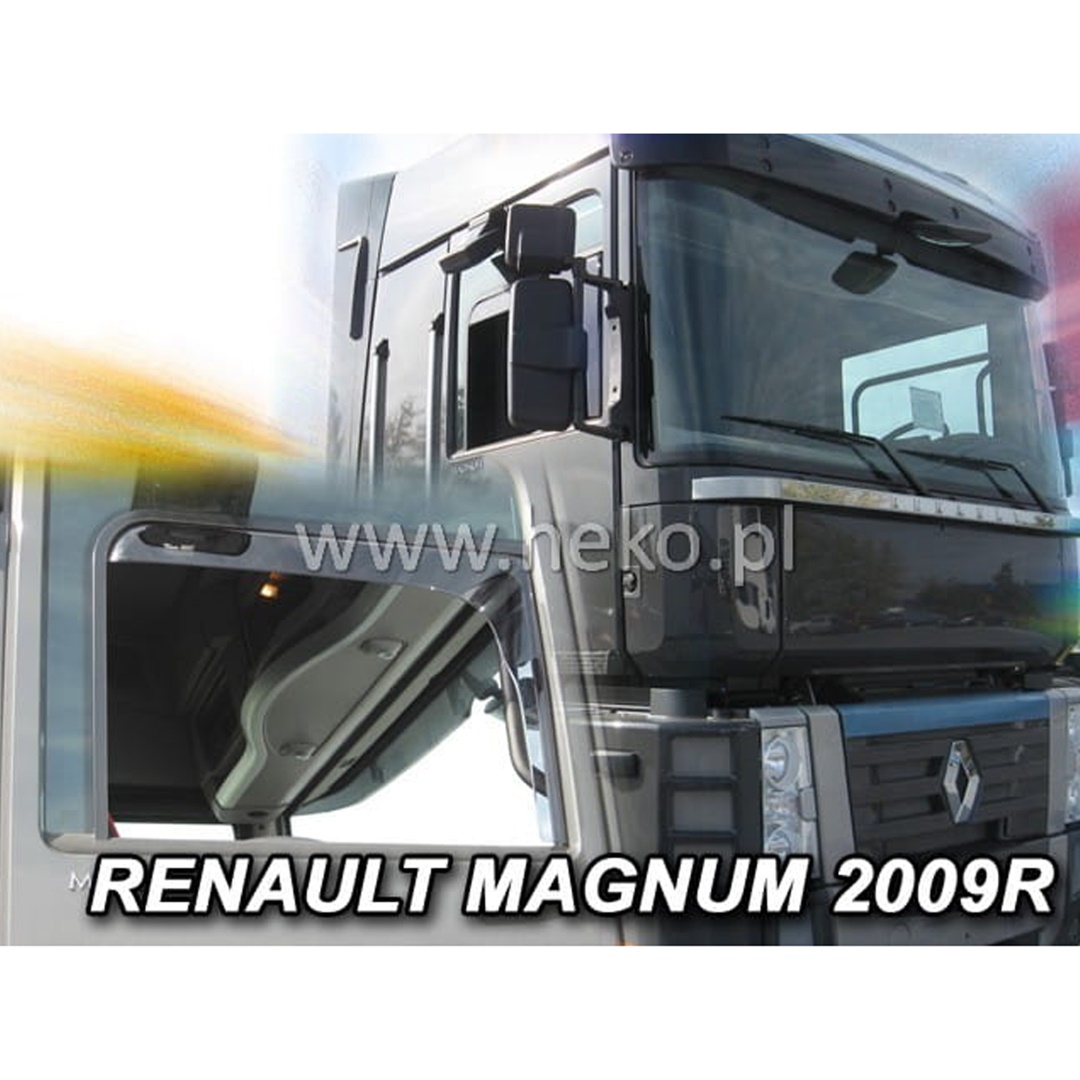 Βλησαρούλης Car Center - ΑΝΕΜΟΘΡΑΥΣΤΕΣ ΓΙΑ RENAULT MAGNUM - MAGNUM 2 ΜΕ ΦΙΝΙΣΤΡΙΝΙ 2009+ ΖΕΥΓΑΡΙ ΑΠΟ ΕΥΚΑΜΠΤΟ ΦΙΜΕ ΠΛΑΣΤΙΚΟ HEKO - 2 ΤΕΜ.