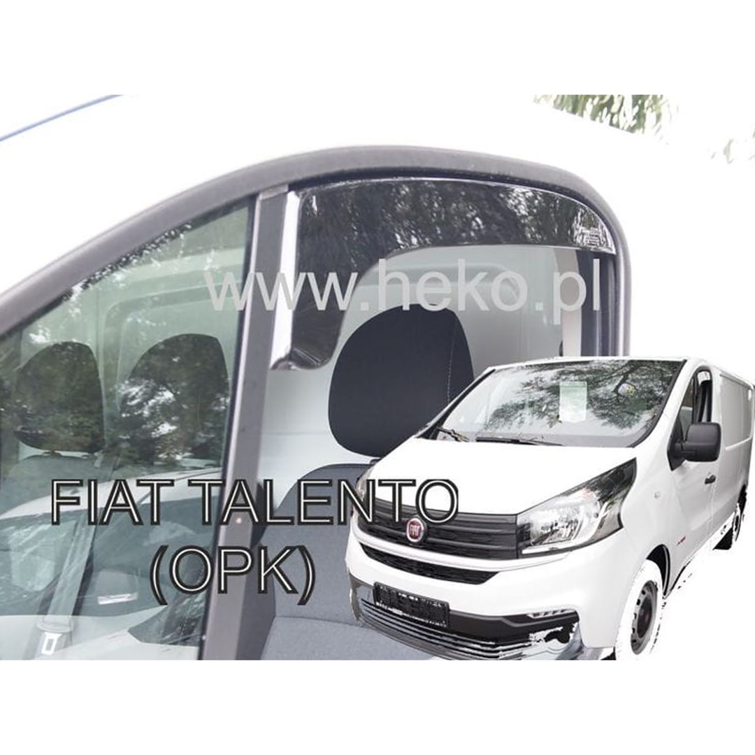 Βλησαρούλης Car Center - ΑΝΕΜΟΘΡΑΥΣΤΕΣ ΓΙΑ FIAT TALENTO 2016+ / OPEL VIVARO 2 2014-2019 / RENAULT TRAFIC 3 2014+ ΚΟΝΤΟ ΖΕΥΓΑΡΙ VAN ΑΠΟ ΕΥΚΑΜΠΤΟ ΦΙΜΕ ΠΛΑΣΤΙΚΟ HEKO - 2 ΤΕΜ.