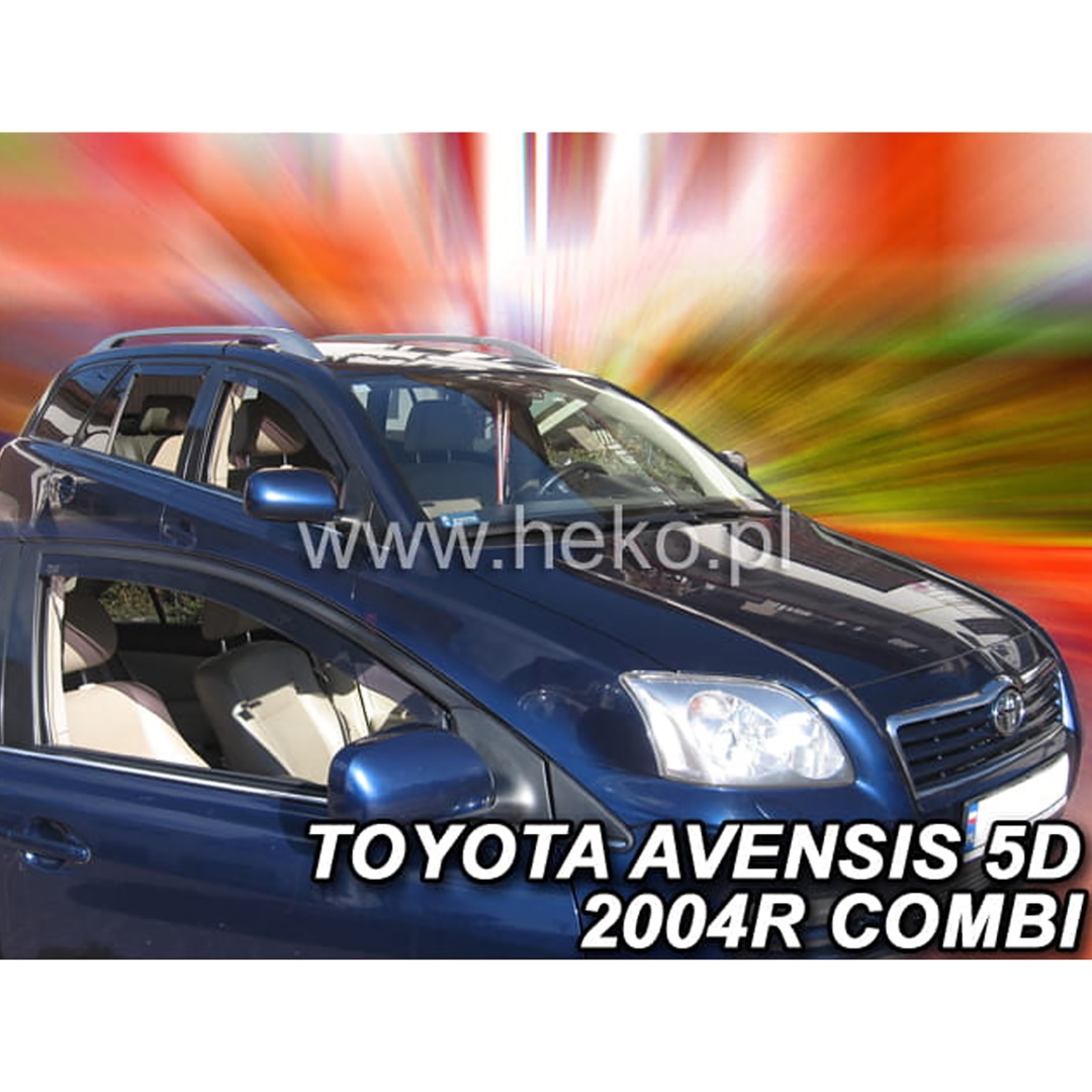 Βλησαρούλης Car Center - ΑΝΕΜΟΘΡΑΥΣΤΕΣ ΓΙΑ TOYOTA AVENSIS (T25) 4D SEDAN 2003-2009 ΖΕΥΓΑΡΙ ΑΠΟ ΕΥΚΑΜΠΤΟ ΦΙΜΕ ΠΛΑΣΤΙΚΟ HEKO - 2 ΤΕΜ.
