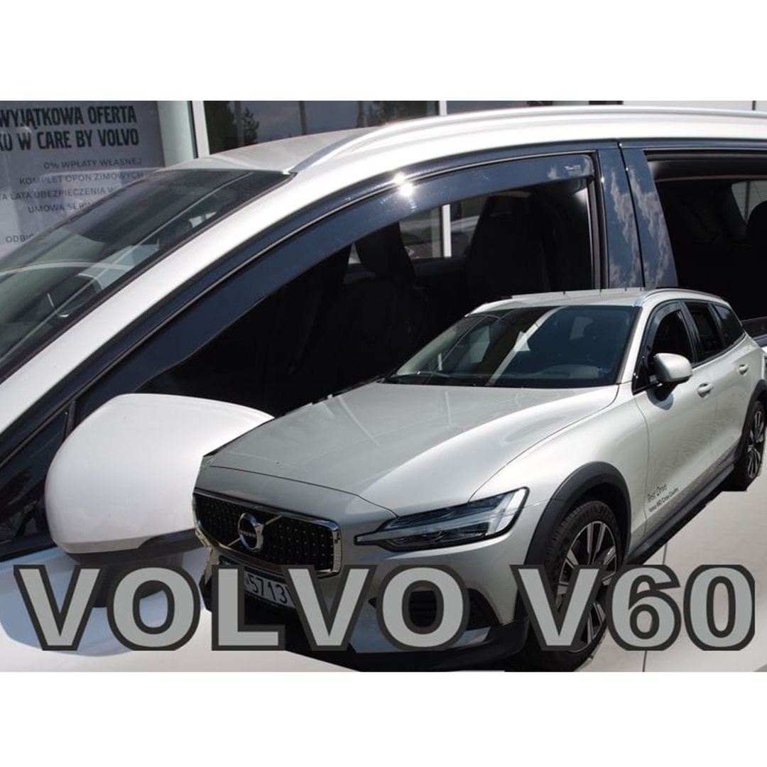 Βλησαρούλης Car Center - ΑΝΕΜΟΘΡΑΥΣΤΕΣ ΓΙΑ VOLVO S60 / V60 4D/5D 2018+ ΖΕΥΓΑΡΙ ΑΠΟ ΕΥΚΑΜΠΤΟ ΦΙΜΕ ΠΛΑΣΤΙΚΟ HEKO - 2 ΤΕΜ.