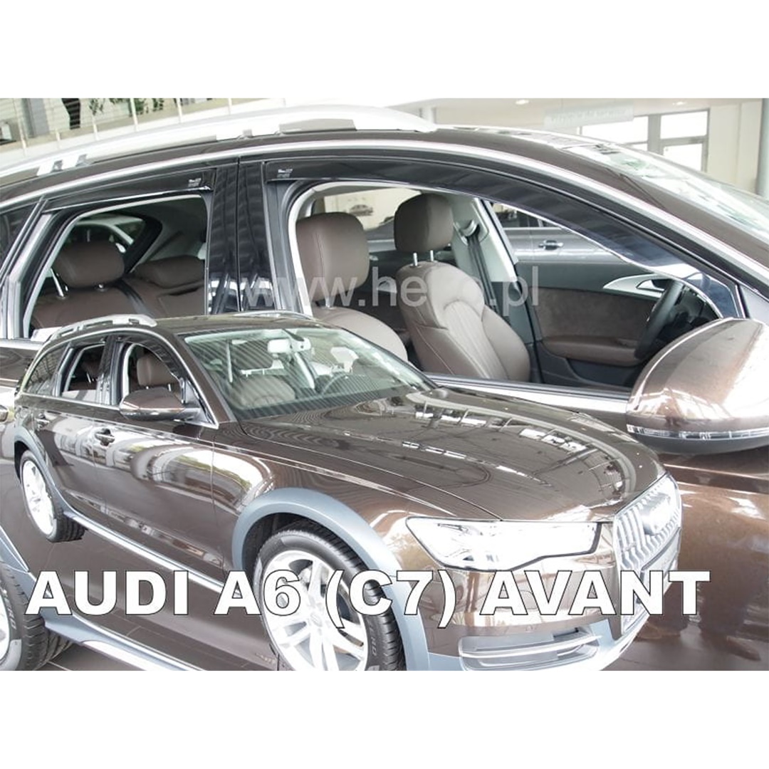 Βλησαρούλης Car Center - ΑΝΕΜΟΘΡΑΥΣΤΕΣ ΓΙΑ AUDI A6 5D 2011-2018 ΣΕΤ ΑΥΤΟΚΙΝΗΤΟΥ ΑΠΟ ΕΥΚΑΜΠΤΟ ΦΙΜΕ ΠΛΑΣΤΙΚΟ HEKO - 4 ΤΕΜ.