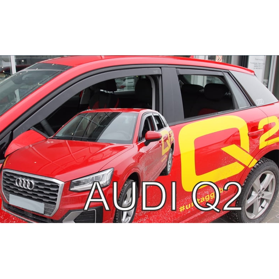 Βλησαρούλης Car Center - ΑΝΕΜΟΘΡΑΥΣΤΕΣ ΓΙΑ AUDI Q2 5D 2016+ ΣΕΤ ΑΥΤΟΚΙΝΗΤΟΥ ΑΠΟ ΕΥΚΑΜΠΤΟ ΦΙΜΕ ΠΛΑΣΤΙΚΟ HEKO - 4 ΤΕΜ.