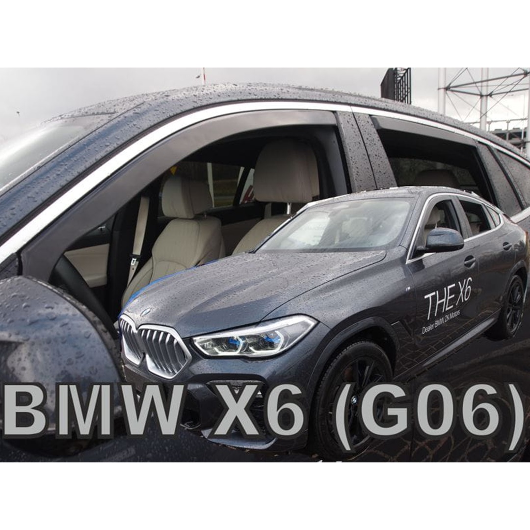 Βλησαρούλης Car Center - ΑΝΕΜΟΘΡΑΥΣΤΕΣ ΓΙΑ BMW X6 G06 5D 2019+ ΣΕΤ ΑΥΤΟΚΙΝΗΤΟΥ ΑΠΟ ΕΥΚΑΜΠΤΟ ΦΙΜΕ ΠΛΑΣΤΙΚΟ HEKO - 4 ΤΕΜ.