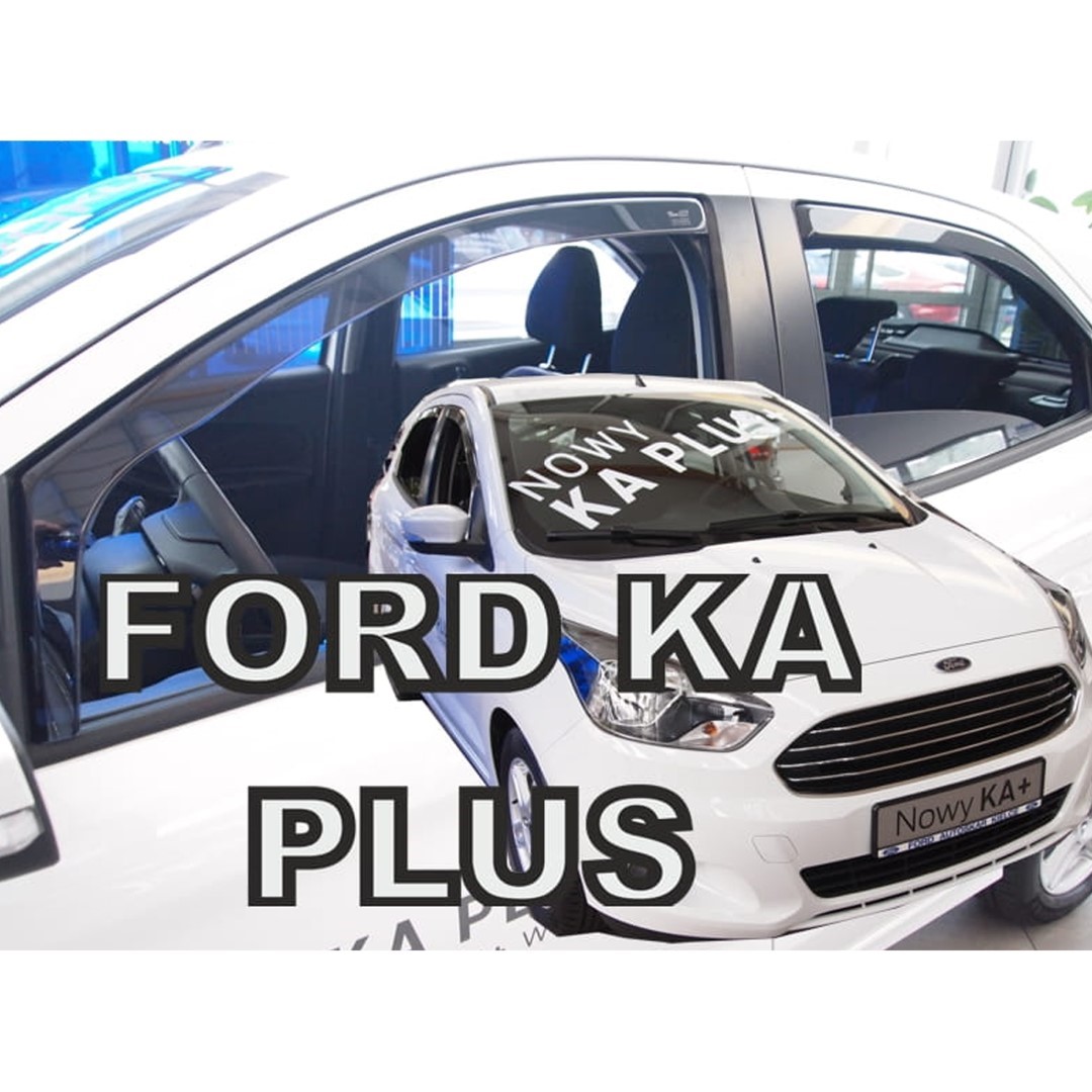Βλησαρούλης Car Center - ΑΝΕΜΟΘΡΑΥΣΤΕΣ ΓΙΑ FORD KA PLUS 5D 2014+ ΣΕΤ ΑΥΤΟΚΙΝΗΤΟΥ ΑΠΟ ΕΥΚΑΜΠΤΟ ΦΙΜΕ ΠΛΑΣΤΙΚΟ HEKO - 4 ΤΕΜ.