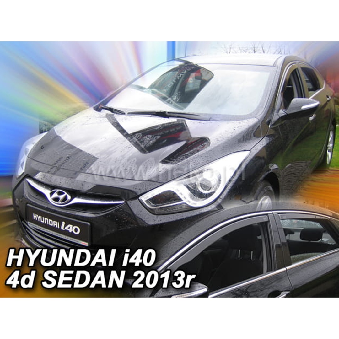 Βλησαρούλης Car Center - ΑΝΕΜΟΘΡΑΥΣΤΕΣ ΓΙΑ HYUNDAI i40 4D SEDAN 2011+(+OT) ΣΕΤ ΑΥΤΟΚΙΝΗΤΟΥ ΑΠΟ ΕΥΚΑΜΠΤΟ ΦΙΜΕ ΠΛΑΣΤΙΚΟ HEKO - 4 ΤΕΜ.