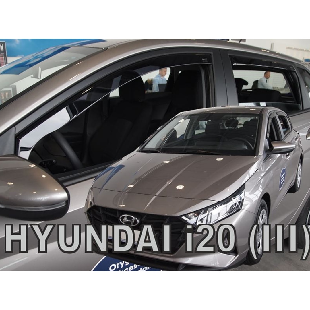Βλησαρούλης Car Center - ΑΝΕΜΟΘΡΑΥΣΤΕΣ ΓΙΑ HYUNDAI i20 5D 2020+ - ΣΕΤ ΑΥΤΟΚΙΝΗΤΟΥ ΑΠΟ ΕΥΚΑΜΠΤΟ ΦΙΜΕ ΠΛΑΣΤΙΚΟ HEKO - 4 ΤΕΜ.
